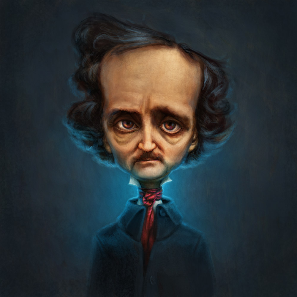 Edgar Allen Poe, Karikatur